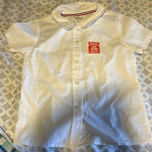 French Toast Peter Pan Collar White Button Down - 6 NWT